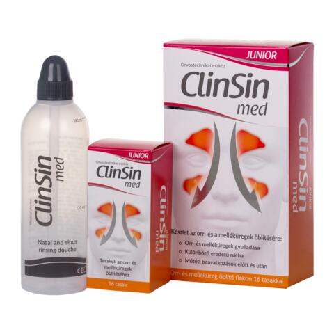 ClinSin Med Junior orr/melléküreg öbl.készlet flakon+16tasak